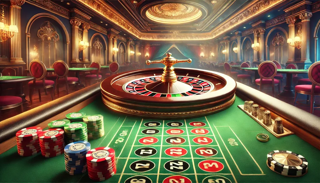 Table de roulette élégante