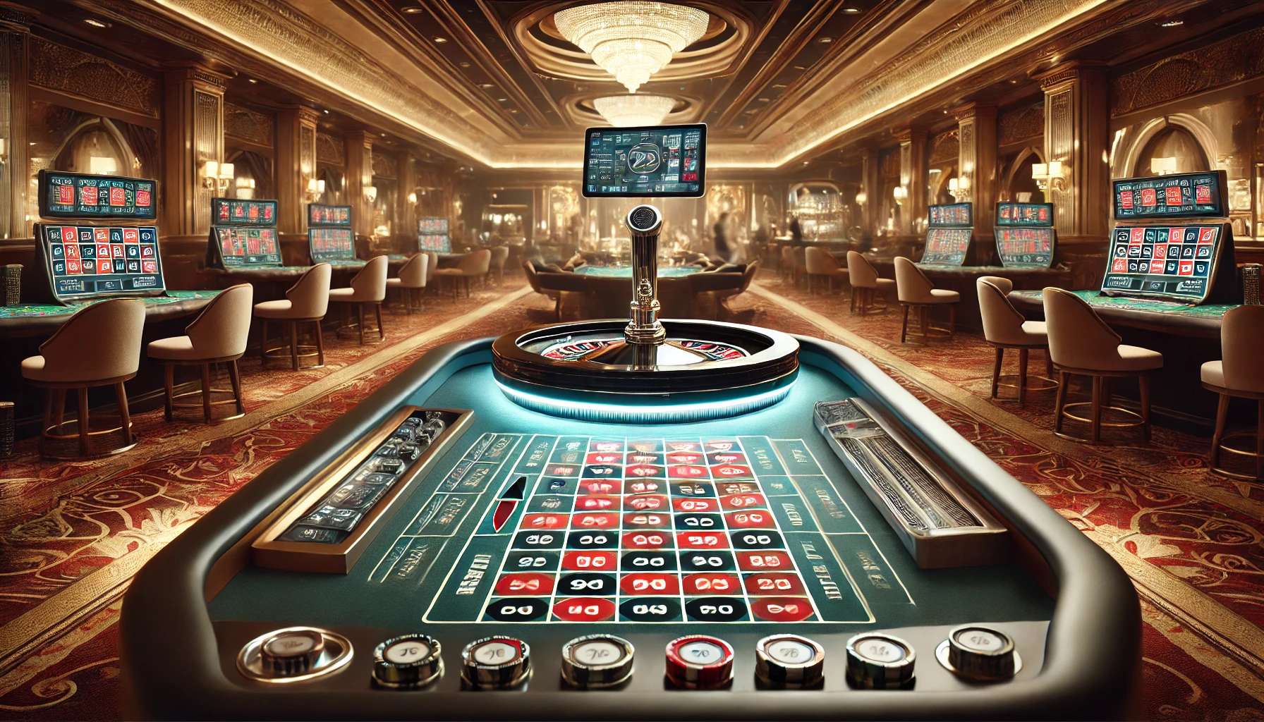 Automated roulette table