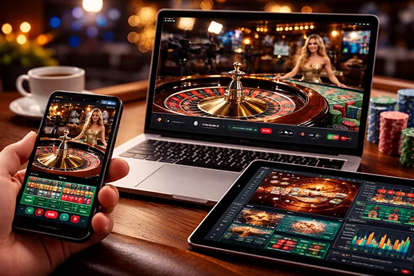 Smartphone mit Live-Stream